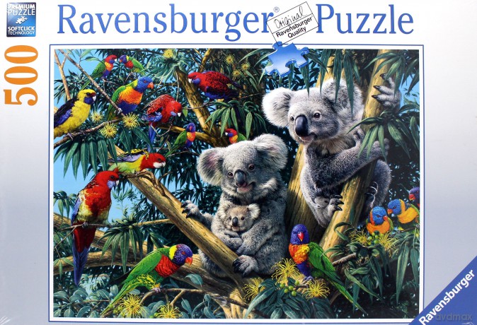 RAVENSBURGER 500 el. Koala na drzewach [PUZZLE]