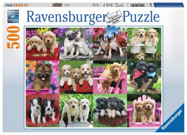 RAVENSBURGER 500 el. Szczenięta przyjaciele [PUZZLE]