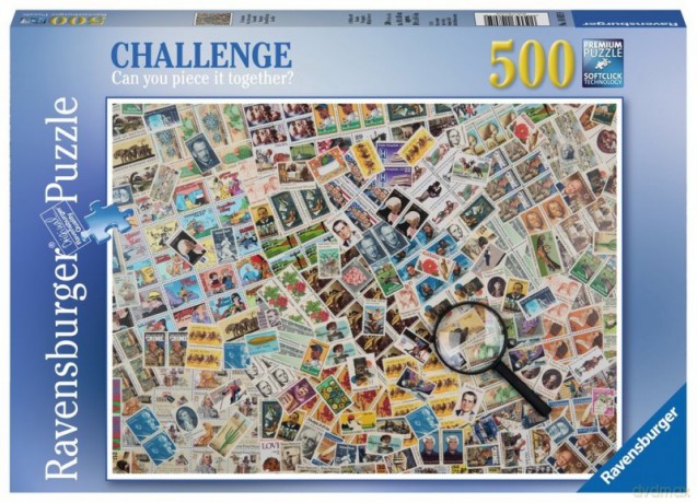RAVENSBURGER 500 el. Znaczki pocztowe [PUZZLE]