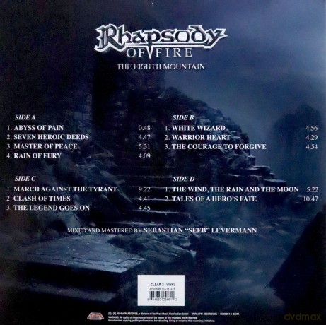 Rhapsody Of Fire: The Eighth Mountain (Clear) [2xWinyl]