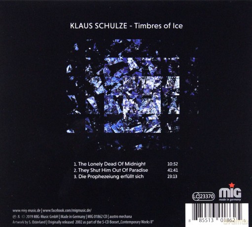 Klaus Schulze: Timbres Of Ice [CD]