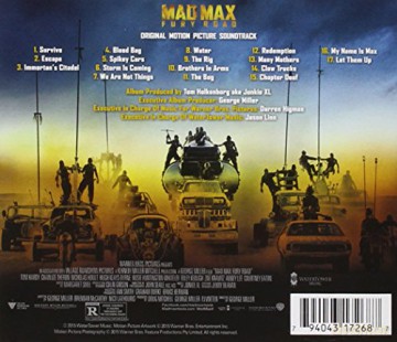Mad Max: Fury Road soundtrack (Mad Max: Na drodze gniewu) (Tom Holkenborg) [CD]