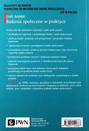 Badania społeczne w praktyce - Earl Babbie [KSIĄŻKA]