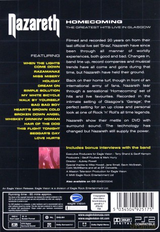 Nazareth: Homecoming [DVD]