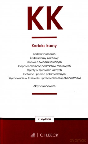 Kodeks karny oraz ustawy towarzyszące wyd. 7 [KSIĄŻKA]