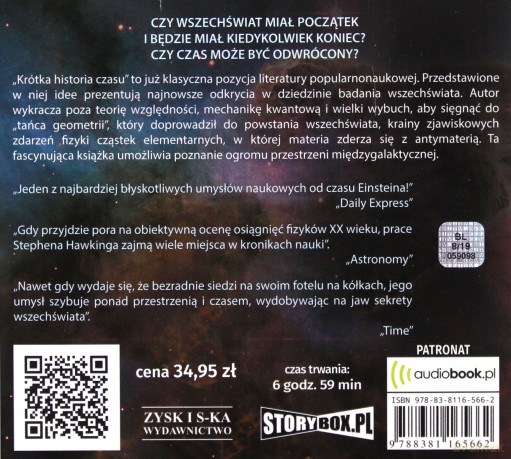 Krótka historia czasu. Od wielkiego wybuchu do czarnych dziur - Stephen Hawking [AUDIOBOOK]
