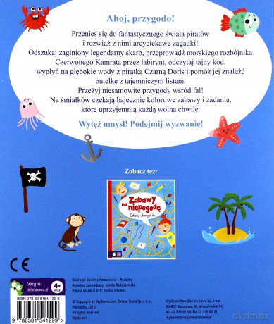 Pirackie zagadki. Zabawy i łamigłówki [KSIĄŻKA]