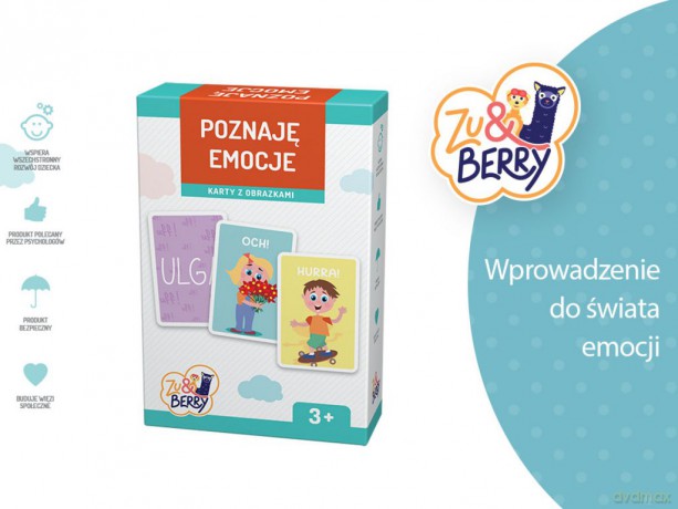 Poznaję emocje. Karty z obrazkami Zu&Berry [GRA]