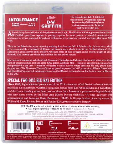 Intolerance: Love's Struggle Throughout the Ages (Nietolerancja) [2xBlu-Ray]
