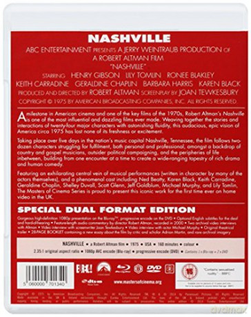Nashville (Masters of Cinema) [Blu-Ray]+[DVD]