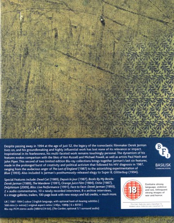 Derek Jarman Volume Two: 1987-1994 (Ostatni Anglicy / Wojenne Requiem / Ogród / Edward II / Wittgenstein / Blue / Glitterbug) [6xBlu-Ray]