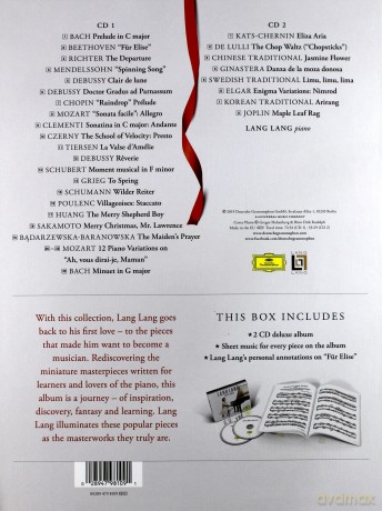 Lang Lang: Piano Book (Super Deluxe Edition Score Box) [2CD]