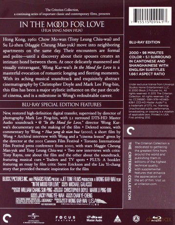 In the Mood for Love (Spragnieni miłości) [Blu-Ray]
