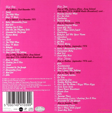 New York Dolls: From Here To Eternity [3CD]