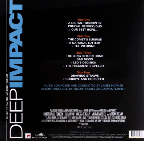 Deep Impact soundtrack (Dzień zagłady) (James Horner) [2xWinyl]