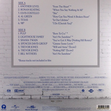 Notting Hill soundtrack (Trevor Jones) (Red) [Winyl]