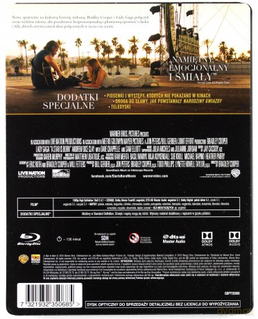 Narodziny Gwiazdy (steelbook) [Blu-Ray]