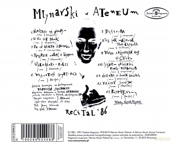 Wojciech Młynarski: Mlynarski w Ateneum. Recital 86 [CD]