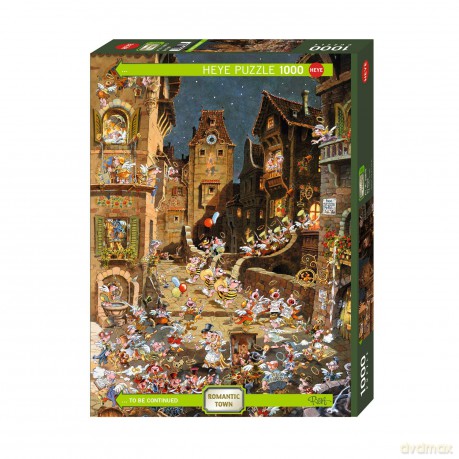 HEYE 1000 el. - Romantyczne miasto, noc [PUZZLE]