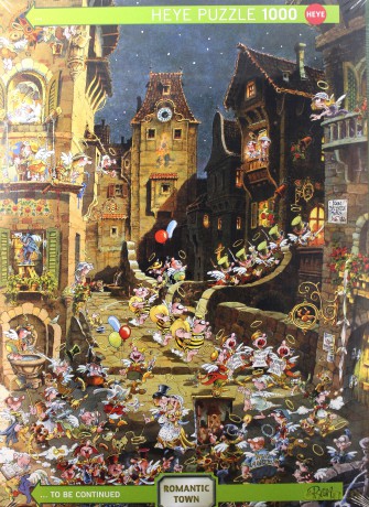 HEYE 1000 el. - Romantyczne miasto, noc [PUZZLE]