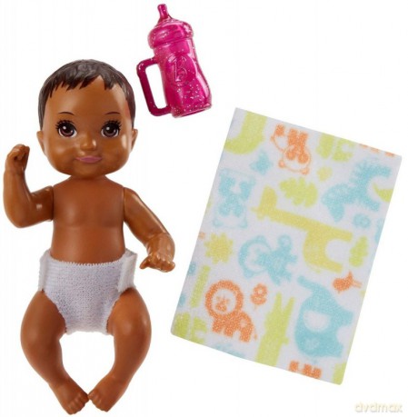 Lalka Barbie Klub Opiekunek Niemowlę + akcesoria FHY81