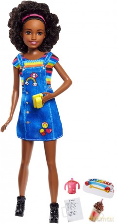 Lalka Barbie Opiekunka dziecięca zestaw FHY91