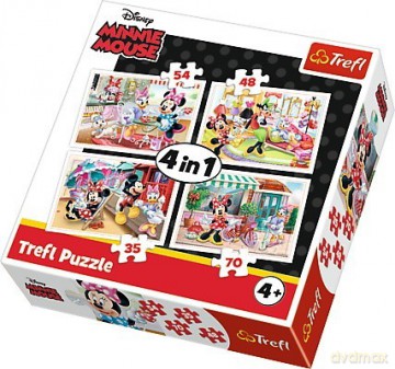 TREFL 4w1 Minnie - Z Przyjaciółmi [PUZZLE]