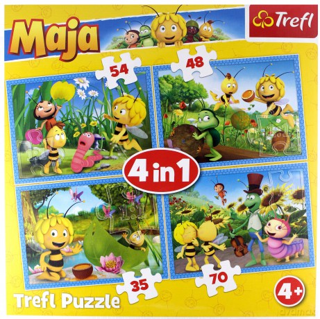 TREFL 4w1 Przygody Pszczółki Mai [PUZZLE]