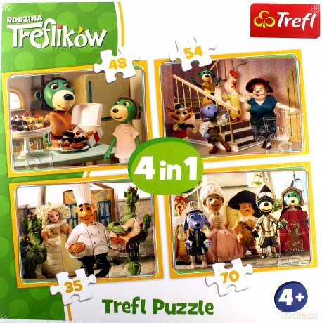 TREFL 4w1 Rodzina Treflików - Przygotowania do balu [PUZZLE]