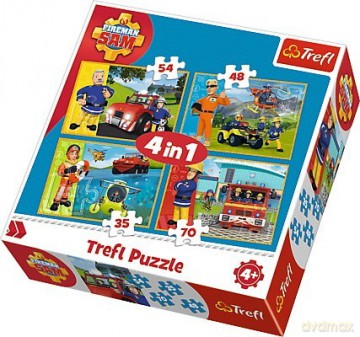TREFL 4w1 Strażak Sam - Na ratunek [PUZZLE]