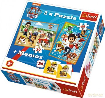 TREFL x 2 + memo - Psi Patrol, Na ratunek [PUZZLE]