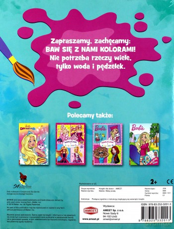 Barbie. Maluj wodą [KSIĄŻKA]