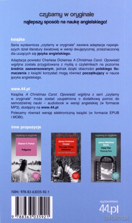 Czytamy w oryginale - Opowieść wigilijna - Charles Dickens [KSIĄŻKA]