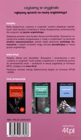 Czytamy w oryginale - Rozważna i romantyczna - Jane Austen [KSIĄŻKA]