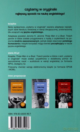 Czytamy w oryginale - Trzech panów w łódce - Jerome K. Jerome [KSIĄŻKA]