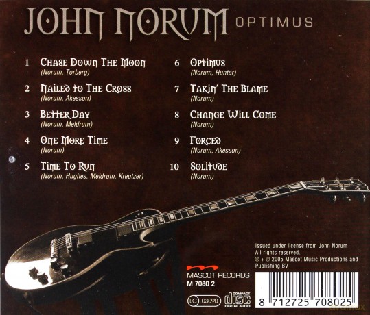 John Norum: Optimus [CD]