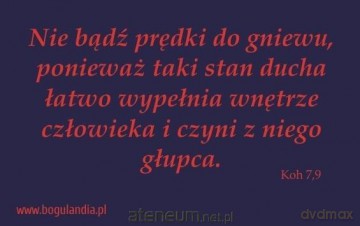 Magnes 39 na lodówkę - Nie bądź prędki do gniewu