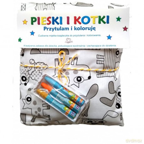 Pieski i kotki. Przytulam i koloruję