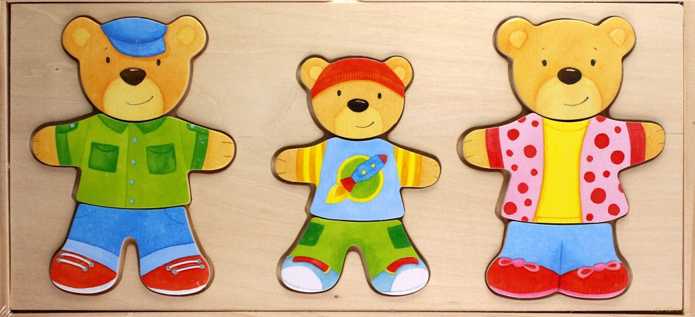 Puzzle Przebieranki Misie [PUZZLE]