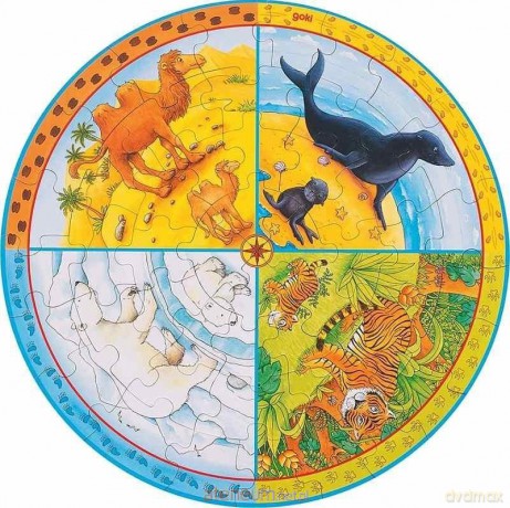 Puzzle XXL okrągłe Zwierzęta [PUZZLE]