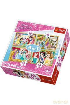 TREFL 4w1 Radosny dzień księżniczek [PUZZLE]