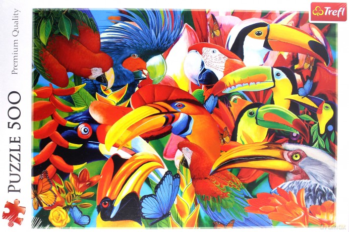 TREFL 500 el. Kolorowe ptaki [PUZZLE]