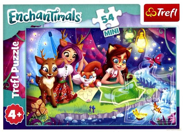 TREFL 54 el. mini Wesoły dzień Enchantimals 1 [PUZZLE]