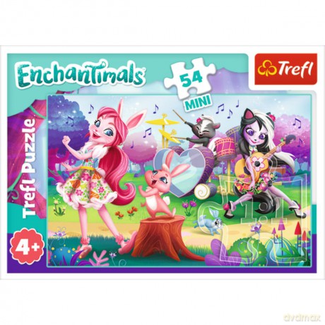 TREFL 54 el. mini Wesoły dzień Enchantimals 3 [PUZZLE]