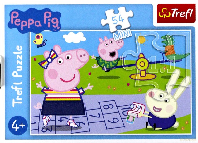 TREFL 54 el. mini Wesoły dzień Świnki Peppy 3 [PUZZLE]