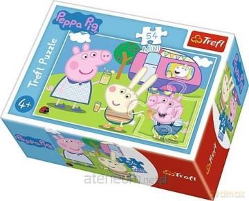TREFL 54 el. mini Wesoły dzień Świnki Peppy 4 [PUZZLE]