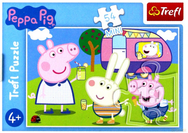 TREFL 54 el. mini Wesoły dzień Świnki Peppy 4 [PUZZLE]