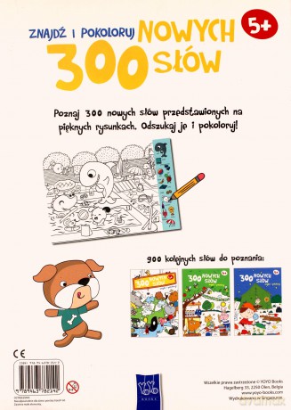 Znajdź i pokoloruj. 300 nowych słów 5+ (niebieska) [KSIĄŻKA]