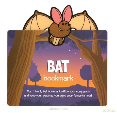 Zwierzęca zakładka do książki - Bat - Nietoperz