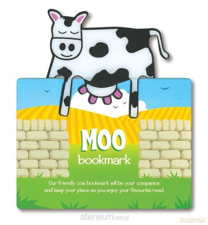 Zwierzęca zakładka do książki - Moo - Krowa